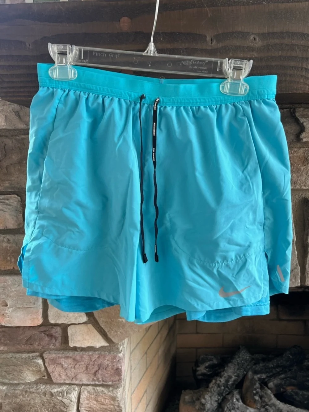 Men’s Nike Aqua Blue Running Shorts Medium